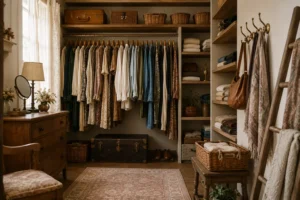 20 Vintage Wardrobe Storage Ideas for a Cozy Organized Space