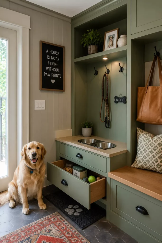 A Built-In Dog Station Pet Owners Will Love