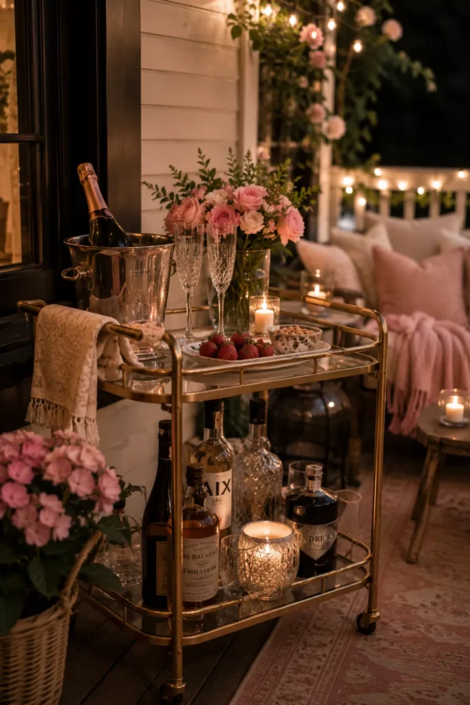 A Champagne or Drinks Cart for Effortless Entertaining