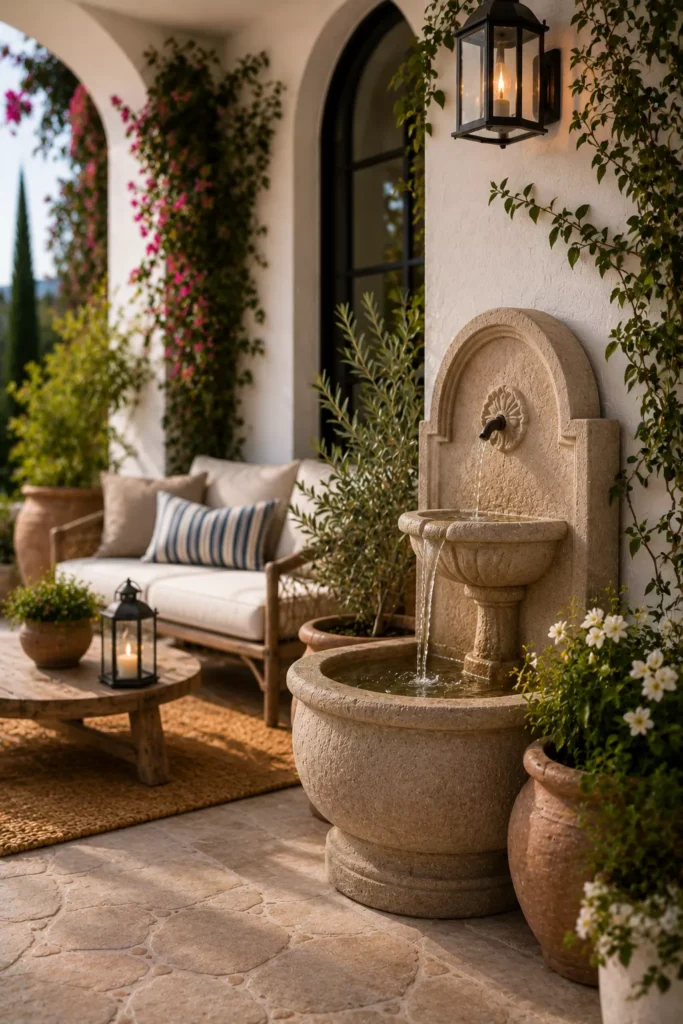 A Stone Water Fountain