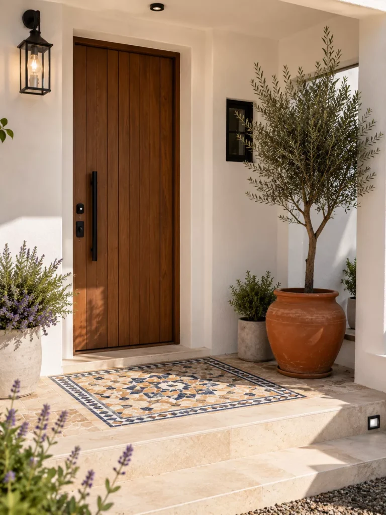 A Stone or Tile Mosaic Accent