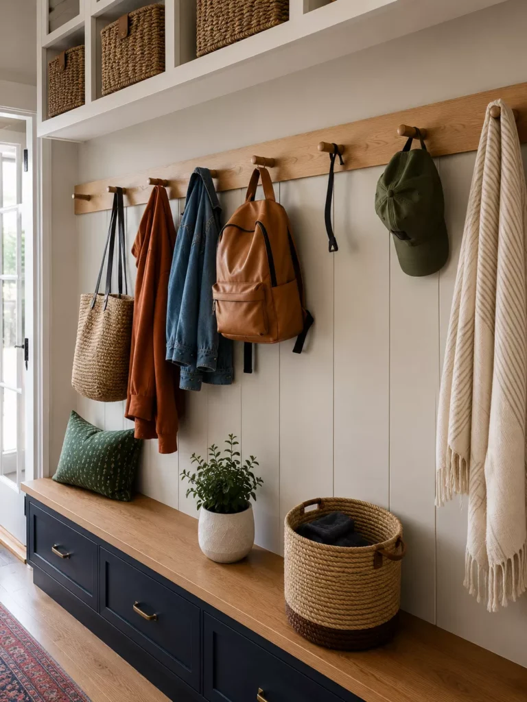 A Wooden Peg Rail That Never Goes Out of Style