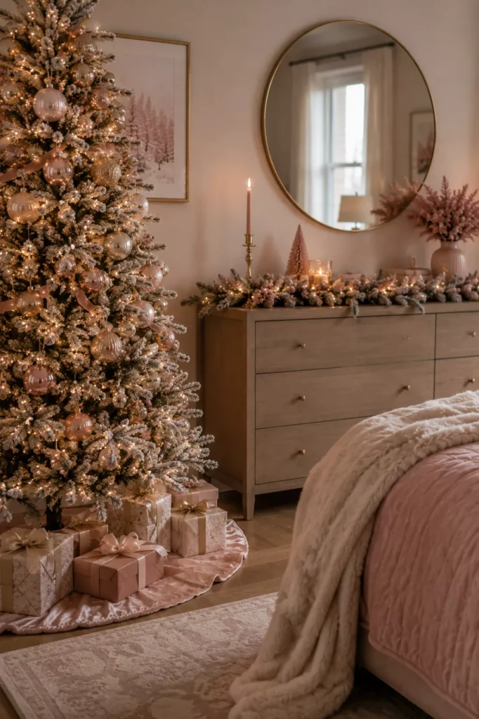 Add Pink Velvet Tree Skirt