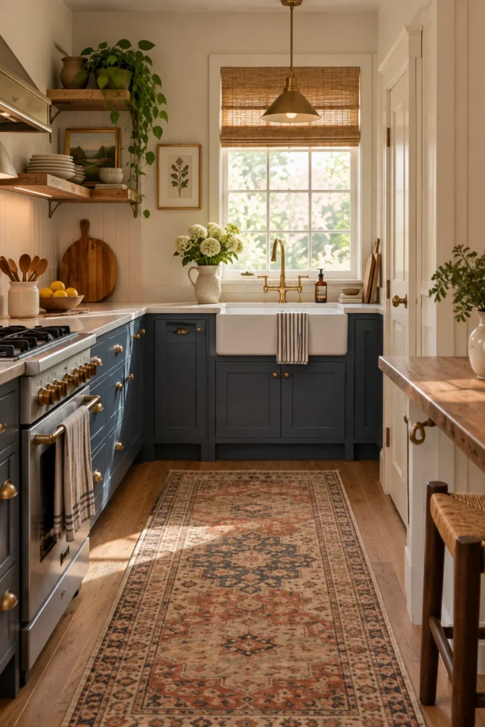 Add a Vintage Rug for Instant Warmth