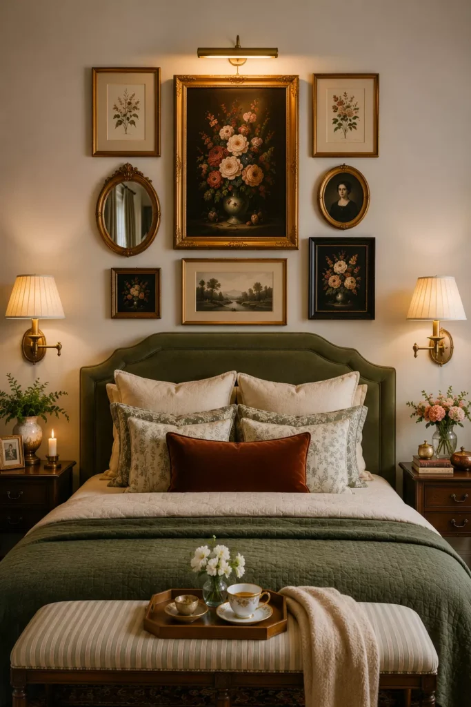 Build a Gallery Wall Above Your Bed Headboard
