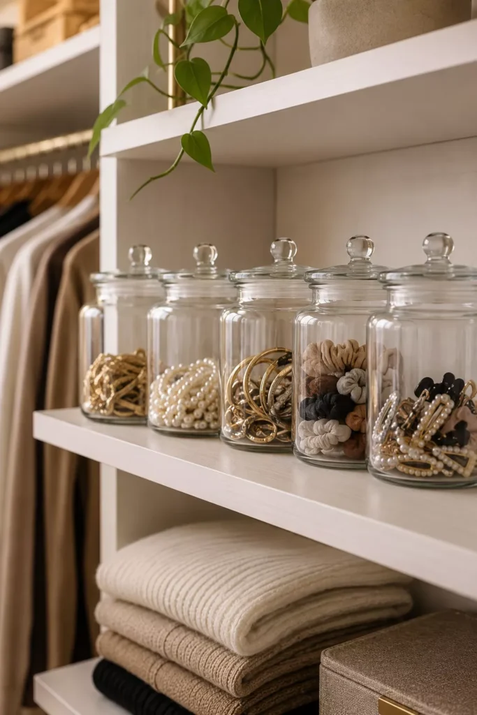 Glass Jars for Small Accessories