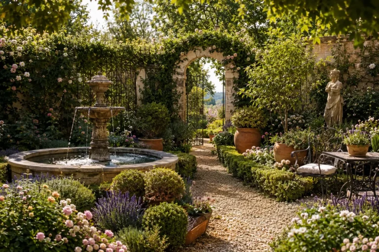 How to Create a Dreamy European Garden With Antique Accents