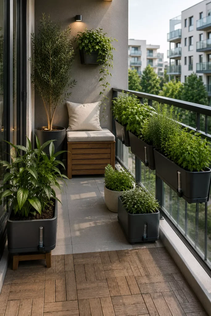 Install Self Watering Planters