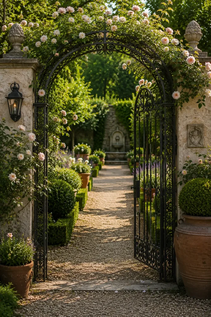Install a Decorative Iron Gate or Arch
