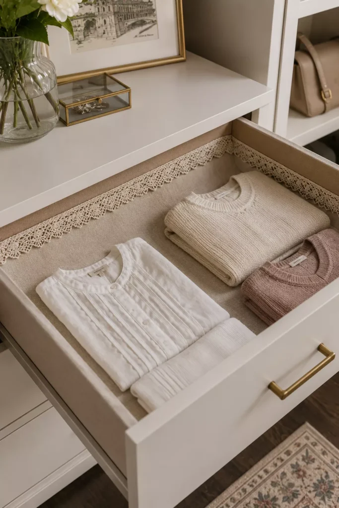 Lace or Linen Drawer Liners