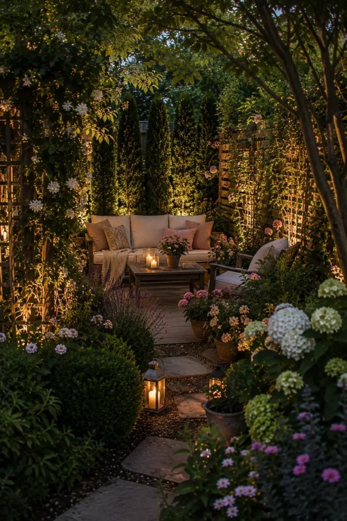 Layered Greenery for Privacy