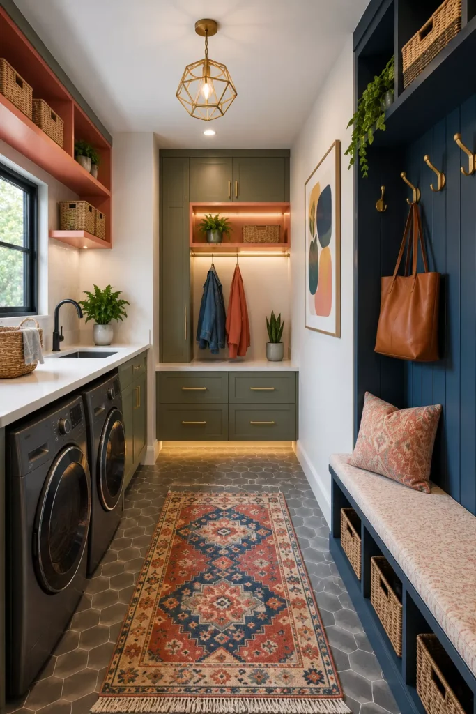 Mudroom Plus Laundry Room, a Genius Combo