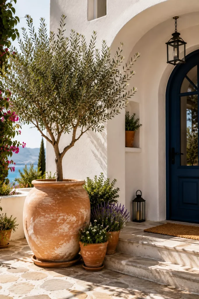 Olive Trees in Large Pots