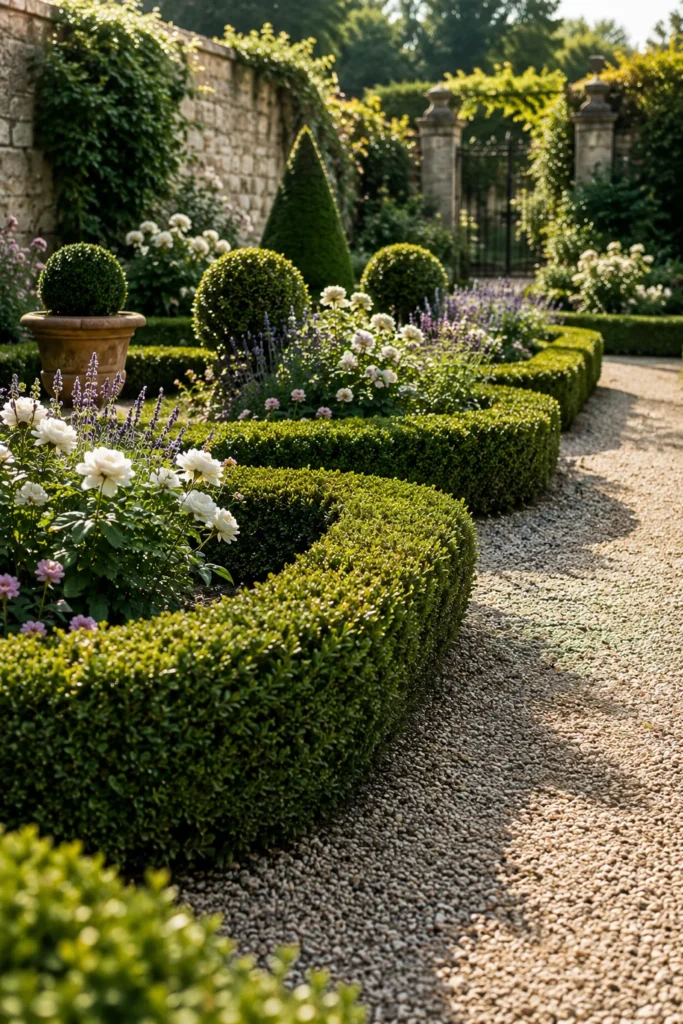 Plant Clipped Boxwood Hedges