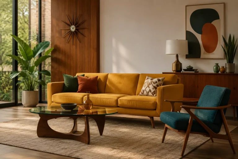 Style Mid Century Modern With a Bold Color Twist