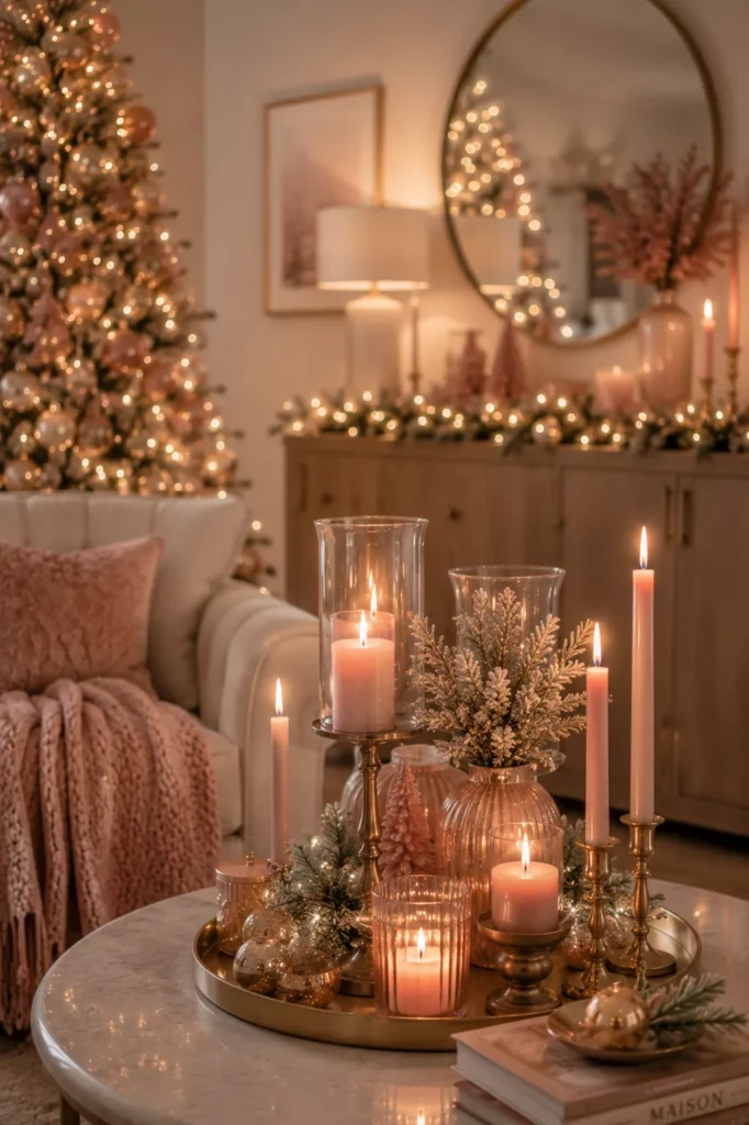 Use Pink Candles for Warm Ambient Light