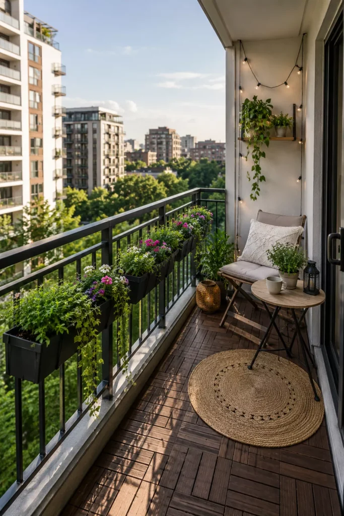 Use Railing Planter Boxes Instead of Floor Pots
