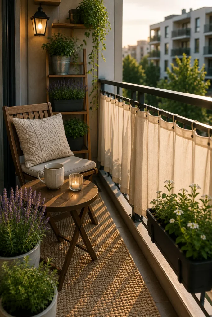 Use a Cafe Curtain for Soft Privacy