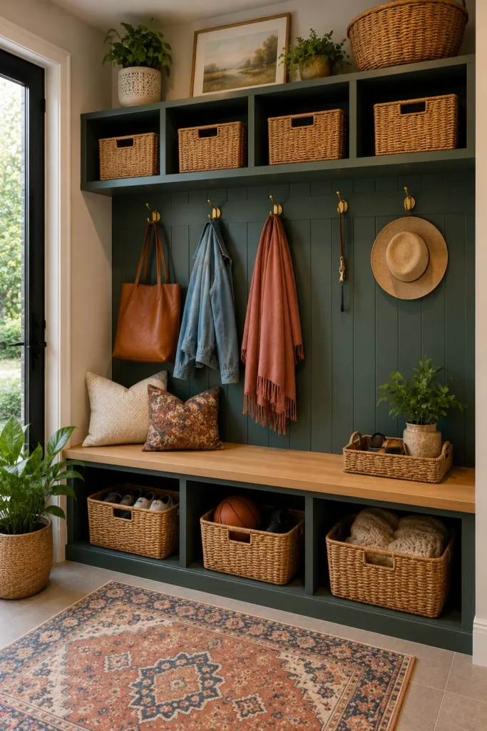 Woven Baskets That Hide the Mess Instantly