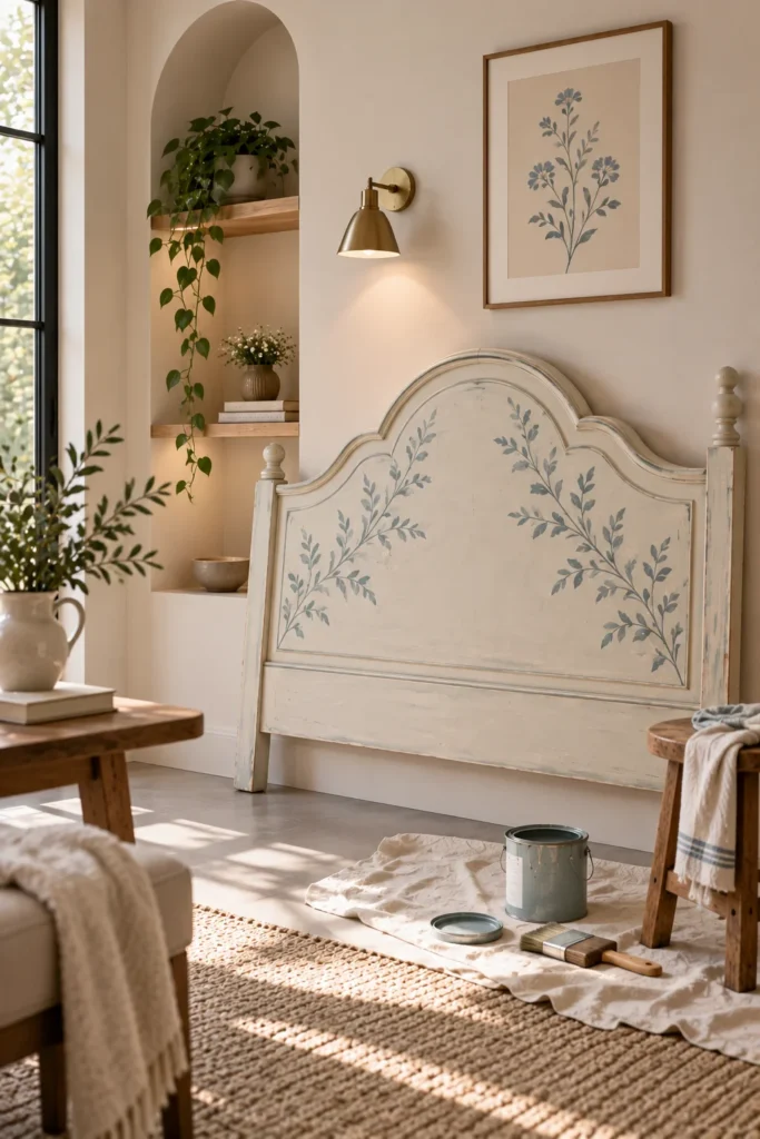 A Hand Painted Headboard