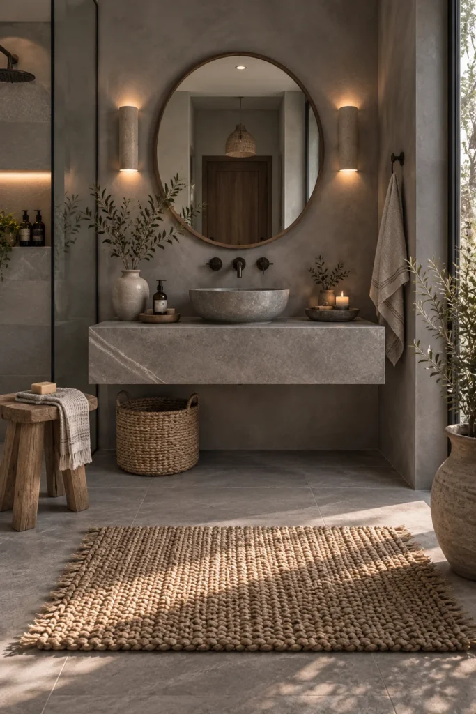 Add a Textured Bath Mat Instead of a Plush One