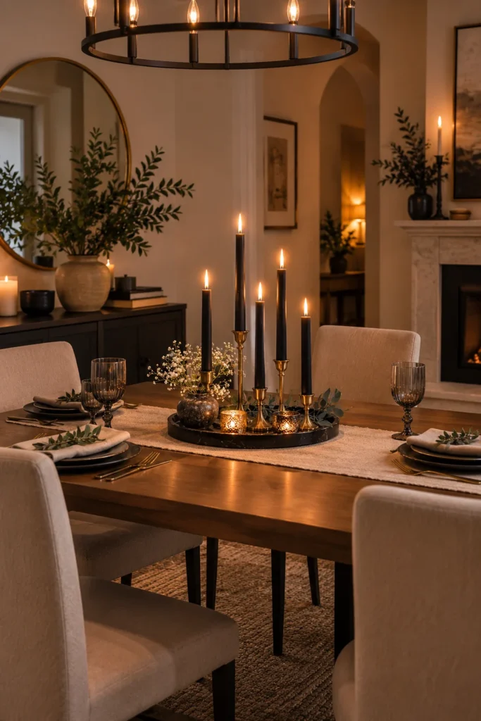 Light the Room With Black Taper Candles