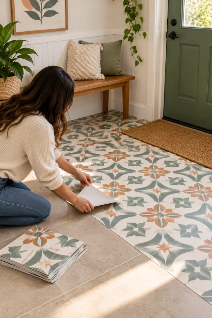 Peel and Stick Floor Tiles
