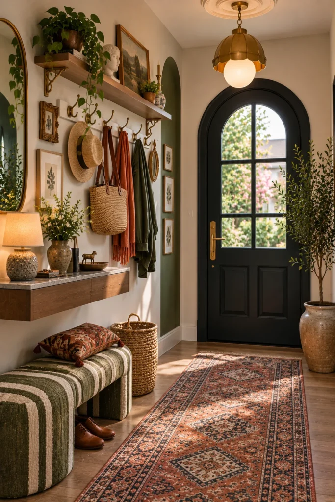 Style Shelves or Hooks With Collected Objects