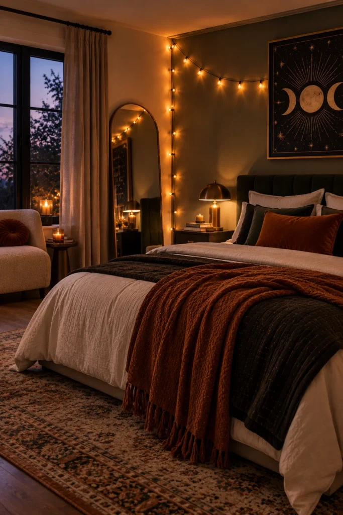Use Amber String Lights Instead of Bright White Ones