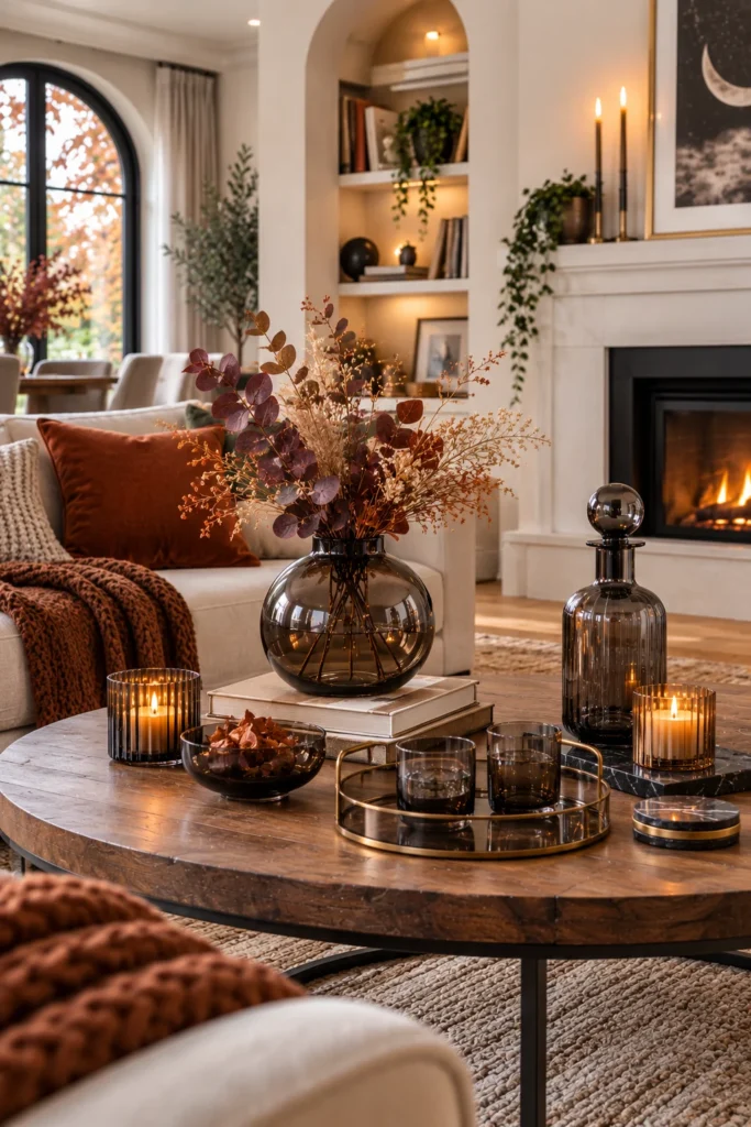 Use Smoked Glass for Drinkware and Small Decor