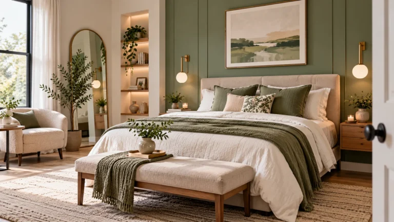 Vintage Bedroom With Charming Painted Accents