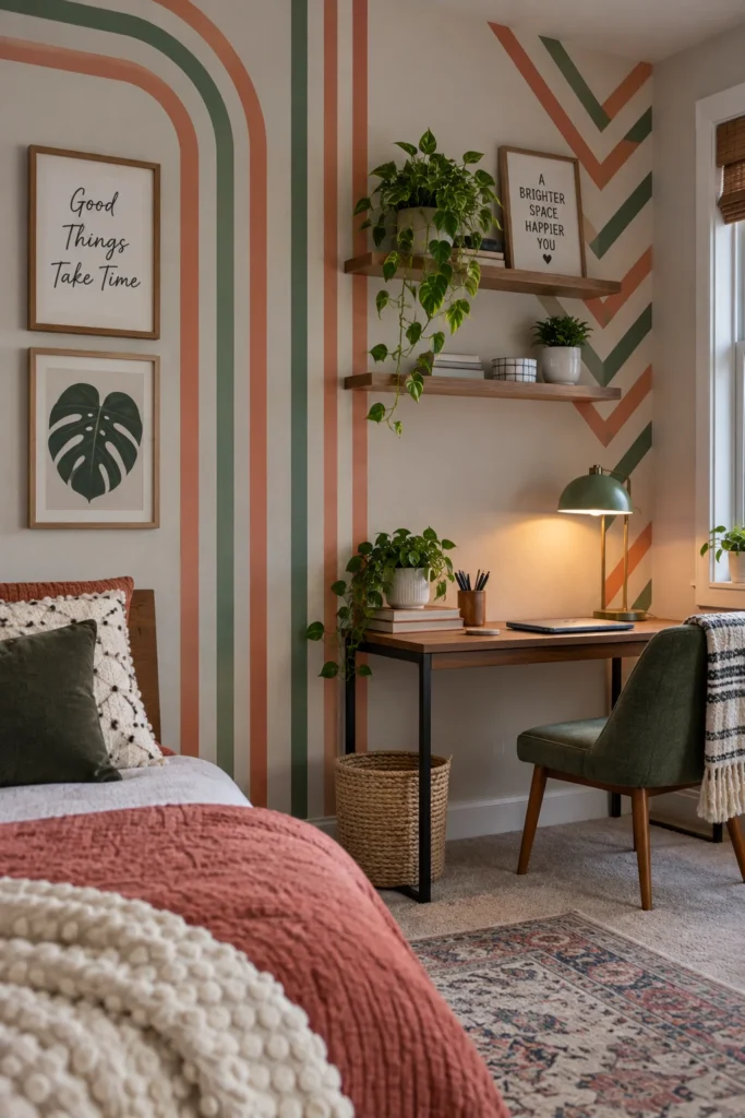 Washi Tape Accent Walls