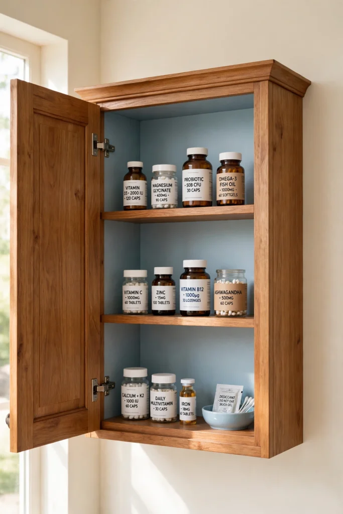 compact vertical storage for small kitchens